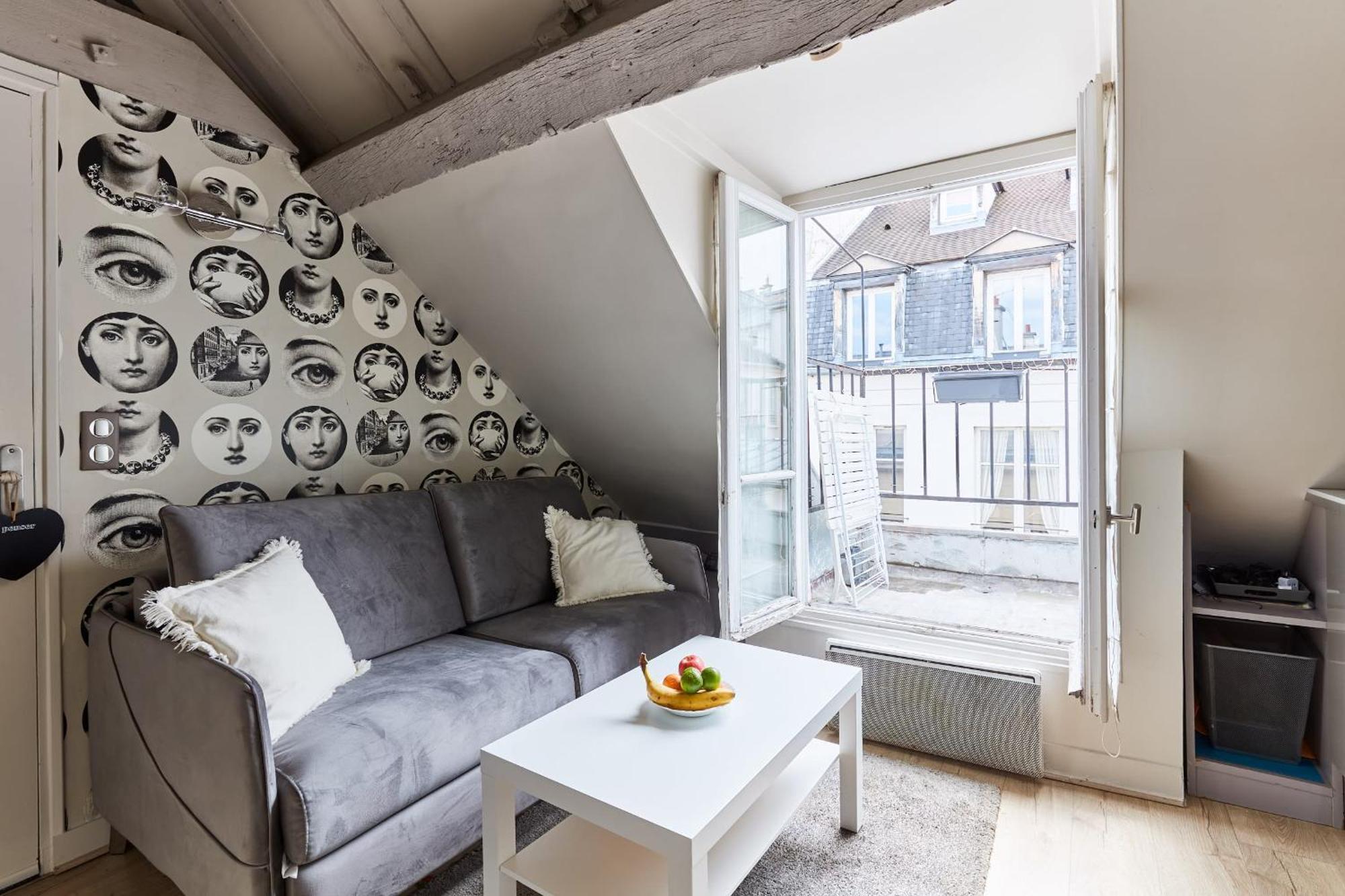 Vosges 1Br Cozy Apartman Párizs Kültér fotó