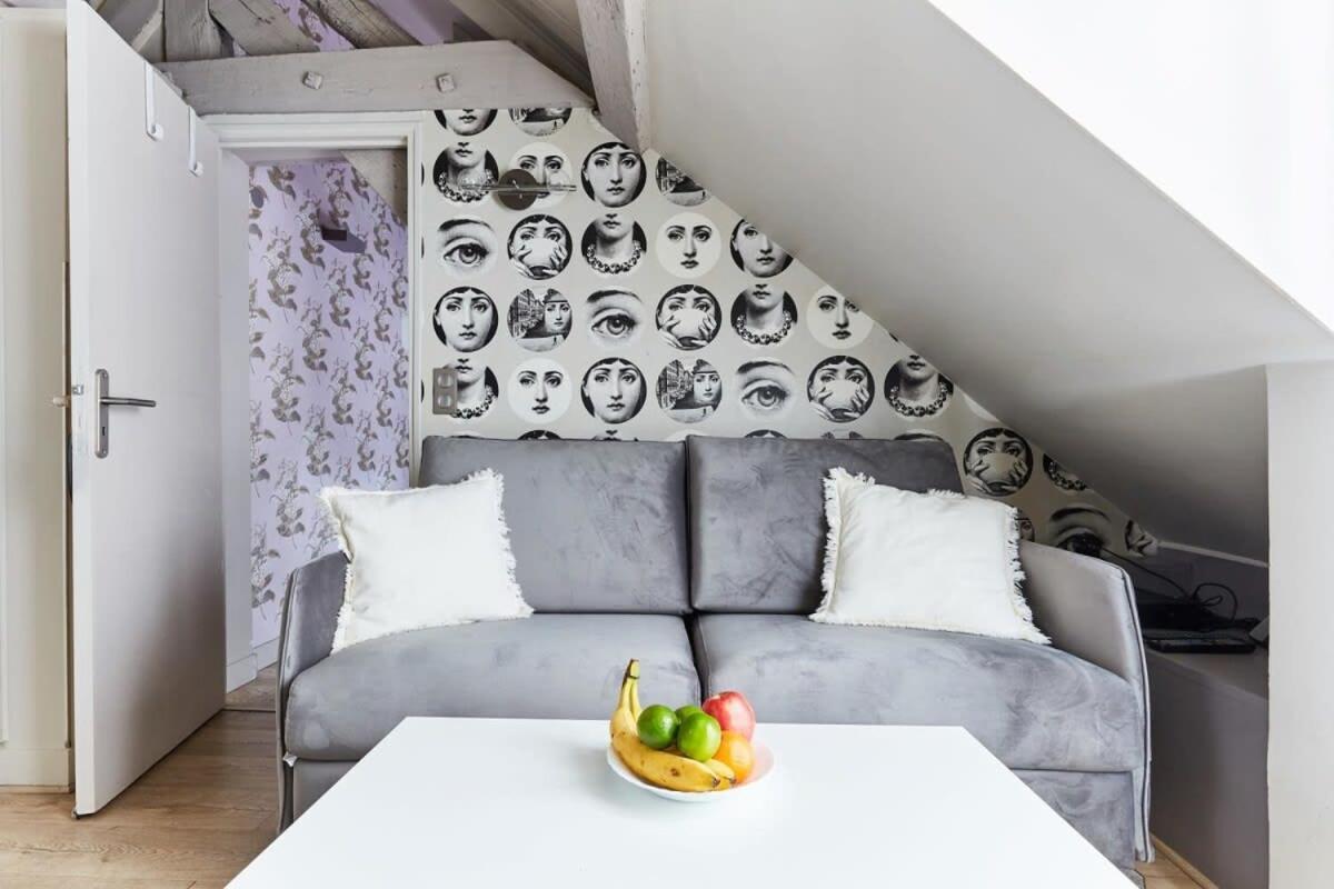 Vosges 1Br Cozy Apartman Párizs Kültér fotó